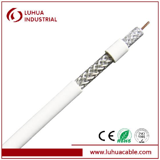 RG6 Coaxial cable standard shielding white color