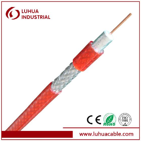 RG6 Coaxial cable transprent red color